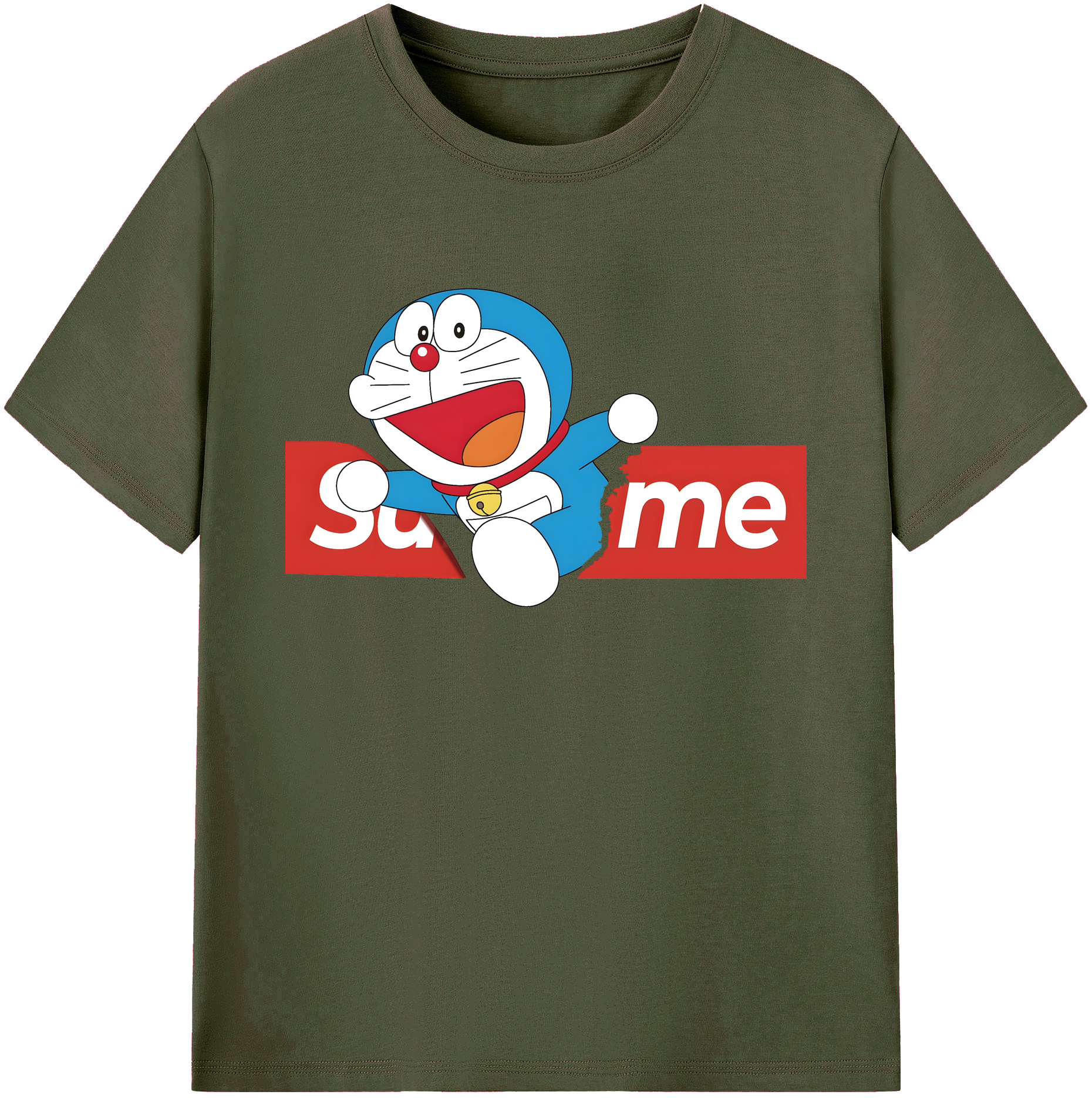 （画像用） ドラえもん Doraemon 綿100％ メンズ半袖Tシャツ｜肌触りやわらか＆通気性